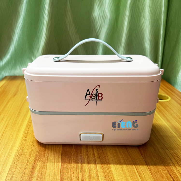 Custom Double Layers Food Heater Warmer Lunchbox 300W Portable Bento  Mini Electric Lunch Box