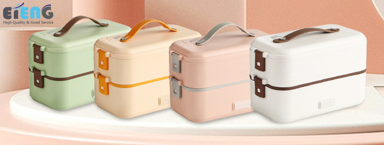 Custom Double Layers Food Heater Warmer Lunchbox 300W Portable Bento  Mini Electric Lunch Box