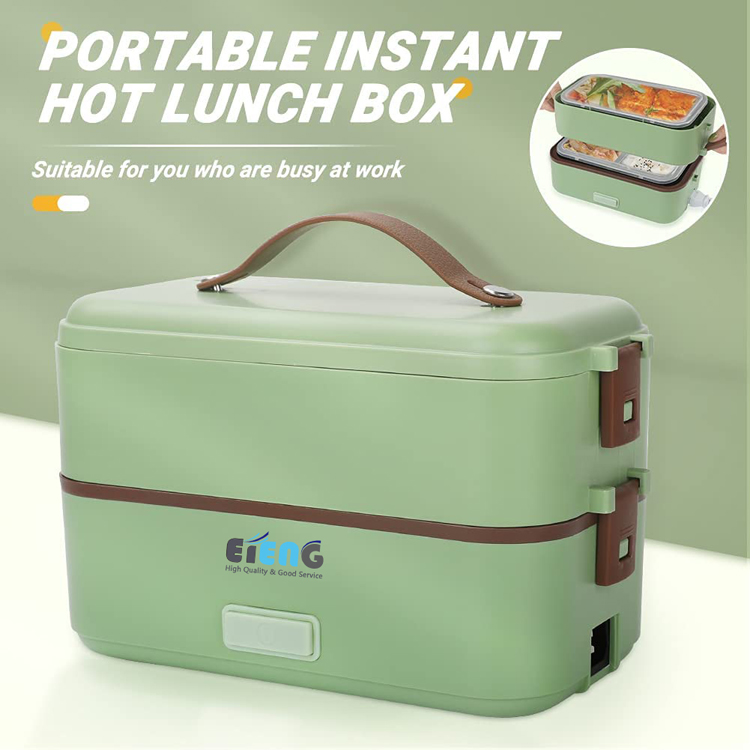 Custom Double Layers Food Heater Warmer Lunchbox 300W Portable Bento  Mini Electric Lunch Box