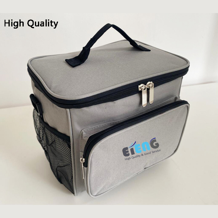 Custom Logo Insulation Cooler Bag Thick Soft Cloth Shoulder Portable Adults Insulated Lunch Bag